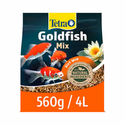 Tetra Pond Gold Mix, Complete Fish Food Mix for All Goldfish, 4 Litre