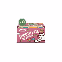 Lily's Kitchen Natural Adult Wet Smooth Pat? Cat Food Trays Grain-Free Recipes Mixed Pack 32 x 85g