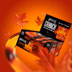 Warrior Crunch - High Protein Bars - 20g Protein Each Bar - Low Carb, Low Sugar Snack - 12 Pack x 64g (Maple Syrup)