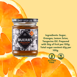Duerr's Manchester Fine Cut Marmalade | Pack of 6 x 340 g |Orange Flavour with Subtle Zing