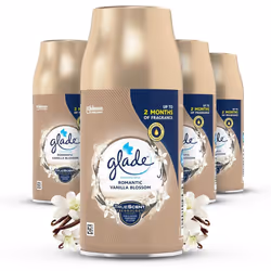 Glade Automatic Air Freshener Refills Room Spray/ outdoor Eliminator Vanilla Blossom 4 Refills (4 x 269 ml) Packaging May Var ...