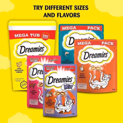 Dreamies Cat Treats Cheese 350g (pack of 2)