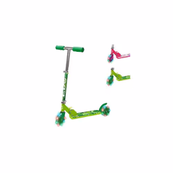EVO Childrens Light Up Inline Scooter | Kids Push 2 Wheeled Scooter With Adjustable Handle Height | Easy Foldable Kids' Scoot ...