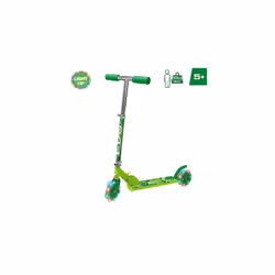 EVO Childrens Light Up Inline Scooter | Kids Push 2 Wheeled Scooter With Adjustable Handle Height | Easy Foldable Kids' Scooter For Boys And Girls|