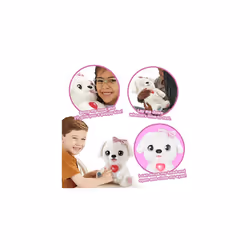 VTech Kosy the Kissing Puppy, Interactive Soft Toy, Kids Plush Toys for Sensory Play, Puppy Cuddle Toy for Role-Play, 200+ Phrases, Songs, Melodies &