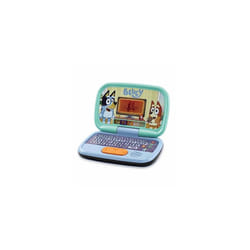 VTech Bluey Game Time Laptop, Interactive Learning Laptop with Pre-School Content, Official Bluey Character Toy for Kids, Letters, Numbers, Music,