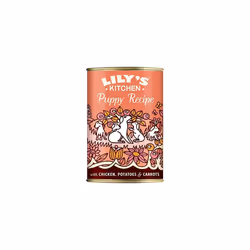 Lily's Kitchen Natural Puppy Wet Dog Food Tins Chicken Grain-Free Recipe 6 x 400g