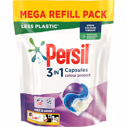 Persil 3 in 1 Colour Protect Laundry Washing Capsules keeps colours vibrant mega refill pack 50 Wash 1.350 kg