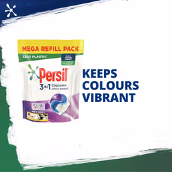 Persil 3 in 1 Colour Protect Laundry Washing Capsules keeps colours vibrant mega refill pack 50 Wash 1.350 kg