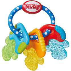 Nuby IcyBite Keys  Soothing Teether Multiple Teething Surfaces Refrigerator Safe Suitable from 3 Months Plus