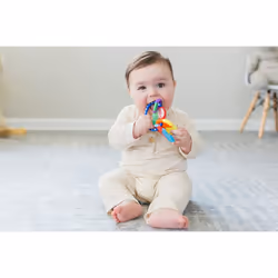 Nuby IcyBite Keys  Soothing Teether Multiple Teething Surfaces Refrigerator Safe Suitable from 3 Months Plus