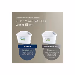 BRITA MAXTRA PRO All-in-1 Water Filter Cartridge 6 Pack Original BRITA refill reducing impurities, chlorine, pesticides and limescale for tap water