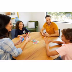 Mattel Games UNO Classic Card Game for Kids and Adults for Family Game Night Use as a Travel Game Engaging Gift Kids 2 to 10 Players Ages 7 and Up