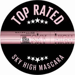 Maybelline New York Lash Sensational Sky High Mascara Volumising Lengthening Mascara Washable Formula Infused Extract Fibres 7.2 ml Shade 01 Black