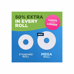 Andrex Classic Clean Mega Toilet 2-Ply Roll White 18 XL Rolls Same Quality Roll Lasts Even Longer = 27 Standard