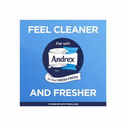 Andrex Classic Clean Mega Toilet 2-Ply Roll White 18 XL Rolls Same Quality Roll Lasts Even Longer = 27 Standard