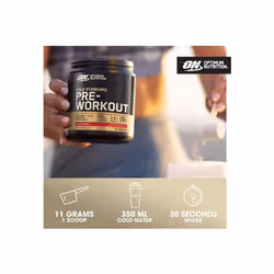 Optimum Nutrition Gold Standard Pre Workout Powder 30 Servings Packaging May Vary (330g) Energy Drink Caffeine Vitamin B Complex Fruit Punch