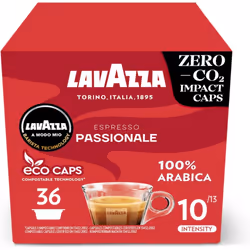 Lavazza A Modo Mio Espresso Passionale Coffee Capsules Arabica Warm Inviting Taste Intensity 11/13 Dark Roasting 40ml Espress ...
