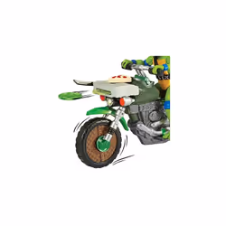 Teenage Mutant Ninja Turtles 83431CO TMNT Mutant Mayhem Ninja Kick Cycle with Exclusive Leonardo Figure. Ideal Present for Boys 4 to 7 Years Fans,