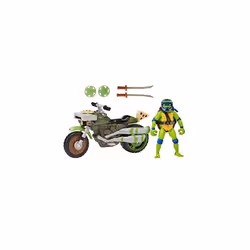Teenage Mutant Ninja Turtles 83431CO TMNT Mutant Mayhem Ninja Kick Cycle with Exclusive Leonardo Figure. Ideal Present for Boys 4 to 7 Years Fans,