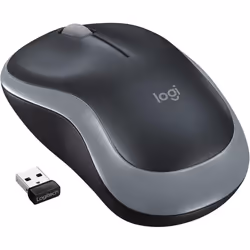 Logitech M185 Wireless Mouse 2.4GHz with USB Mini Receiver 12 Month Battery Life 1000 DPI Optical Tracking Ambidextrous Compa ...