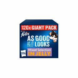 Felix As Good As It Looks Cat Food Mixed, 100 g (Pack of 120)