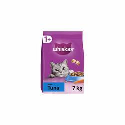 Whiskas 1+ Tuna 7kg Bag, Adult Cat Dry Food - Pack may vary