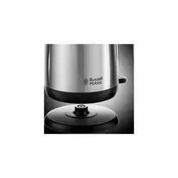 Russell Hobbs 23910 Adventure Brushed Stainless Steel Electric Kettle, Open Handle, 3000 W, 1.7 Litre, Brushed Steel