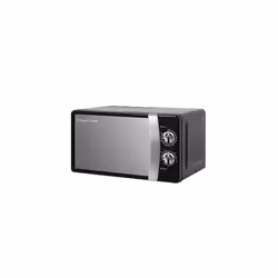 Russell Hobbs RHMM701B 17 Litre 700 W Black Solo Manual Microwave with 5 Power Levels, Ringer & Timer, Defrost Setting, Easy ...