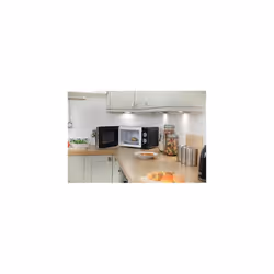 Russell Hobbs RHMM701B 17 Litre 700 W Black Solo Manual Microwave with 5 Power Levels, Ringer & Timer, Defrost Setting, Easy Clean