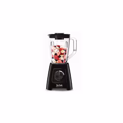 Tefal Blendforce II Blender, 1.25L Plastic Jug, 600W, 4 Removeable Stainless Steel Blades, 3 Programs + Pulse, Black, BL42084 ...