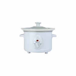 STATUS Austin Round Slow Cooker | 1.5L Slow Cooker Small | 120W White | AUSTIN1PKB4
