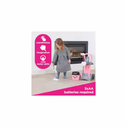 Casdon Deluxe Hetty Cleaning Trolley | Pink Toy Cleaning Trolley For Children Aged 3+ | Includes Several Tools For Imaginative Role Play!