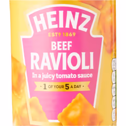 HEINZ Beef Ravioli Pasta, 400g (Pack of 6) - Freshly Made Pasta