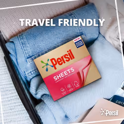 Persil Laundry Detergent Sheets Uplifting Fragrance Clean & Care Biodegradable Laundry Sheets 64