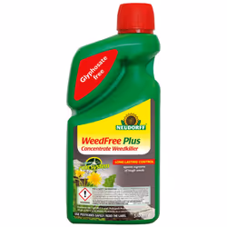 Neudorff WeedFree Plus Concentrate | Long Lasting Glyphosate Free Weedkiller 510ml | Stops Roots from Growing | Fast Visible ...