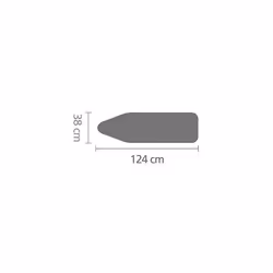Brabantia 318160 Ice Water Ironing Board Cover, L 124 x W 38 cm, Size B