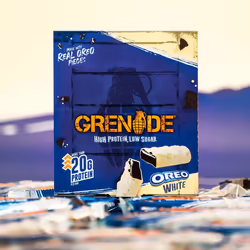 Grenade High Protein, Low Sugar Bar - OREO White, 12 x 60 g