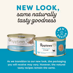 Applaws 100% Natural Wet Cat Food 70g Tuna Fillet 24 x 70g Tins