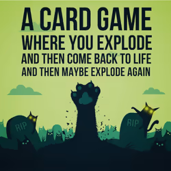 Exploding Kittens Zombie Kittens by Exploding Kittens Card Games for Adults Teens & Kids Fun Family Games