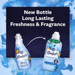 Comfort Blue Skies Fabric Conditioner with Stay Fresh technology for 100 days of freshness + fragrance* 8x 990 ml (264 washes)