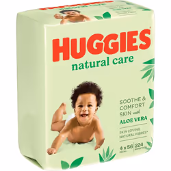 Huggies Natural Care, Baby Wipes - 12 Packs (672 Wipes Total) - Aloe Vera Wet Wipes with Natural Fragrance - Hypoallergenic w ...