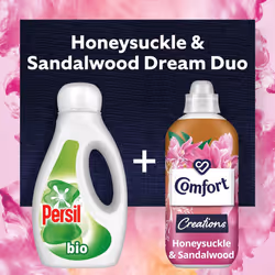 Comfort Creations Honeysuckle & Sandalwood Fabric Conditioner fabric softener w/ Stay Fresh technology for 100 days of freshness + fragrance* 8x 900ml
