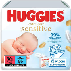 Huggies Pure Extra Care Baby Wipes Box with 12 Packs (672 Wipes Total)  99 Percent Pure Water Wet Wipes  Fragrance and Protect Sensitive Skin