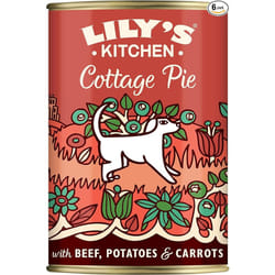 Lily's Kitchen Natural Adult Dog Food Wet Tins Cottage Pie Complete Meal Recipes (6 Tins x 400g)
