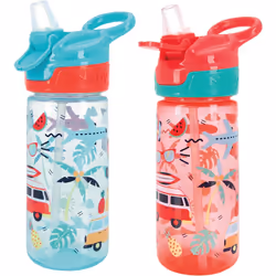 Nuby Super Quench Water Bottle-No Spill Active Toddler Sippy Cup 540ml/19oz Carry Handle Freeflow Dishwasher Steriliser Safe  ...