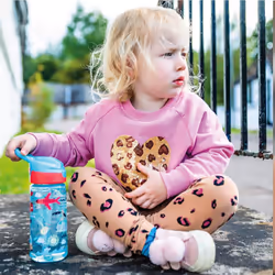 Nuby Super Quench Water Bottle-No Spill Active Toddler Sippy Cup 540ml/19oz Carry Handle Freeflow Dishwasher Steriliser Safe for 18 Months, Pack of 2