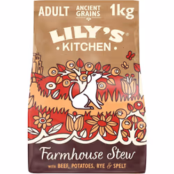 Lily s Kitchen Made with Natural Ingredients Adult Dry Dog Food Beef Stew with Ancient Grains 1kg Bag
