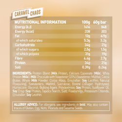 Grenade High Protein Low Sugar Bar  Caramel Chaos 12 x 60 g