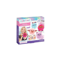 Make It Real DIY Plush Toys Pom Pom Characters Making Kit - Arts and Crafts for Kids - Gifts for Girls